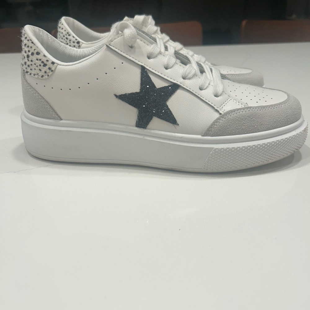 VH Vintage Havana Ream Platform Sneaker Black Glitter Star Boho